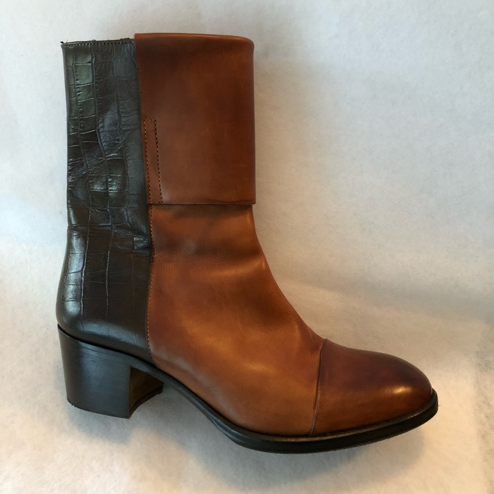 Gorgeous Italian Designer~ Leather Boots by Luigi Spago ~  US 7.5 ~ Europe EU 38 - Picture 11 of 13